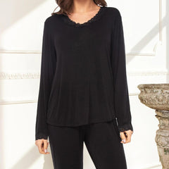 Lady Avenue Bamboo pyjamas, svart