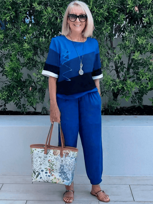 Terra | Elegant to-delt sett med blomstertrykk