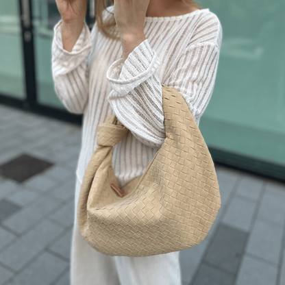 Flair. - Stor flettet håndveske for kvinner