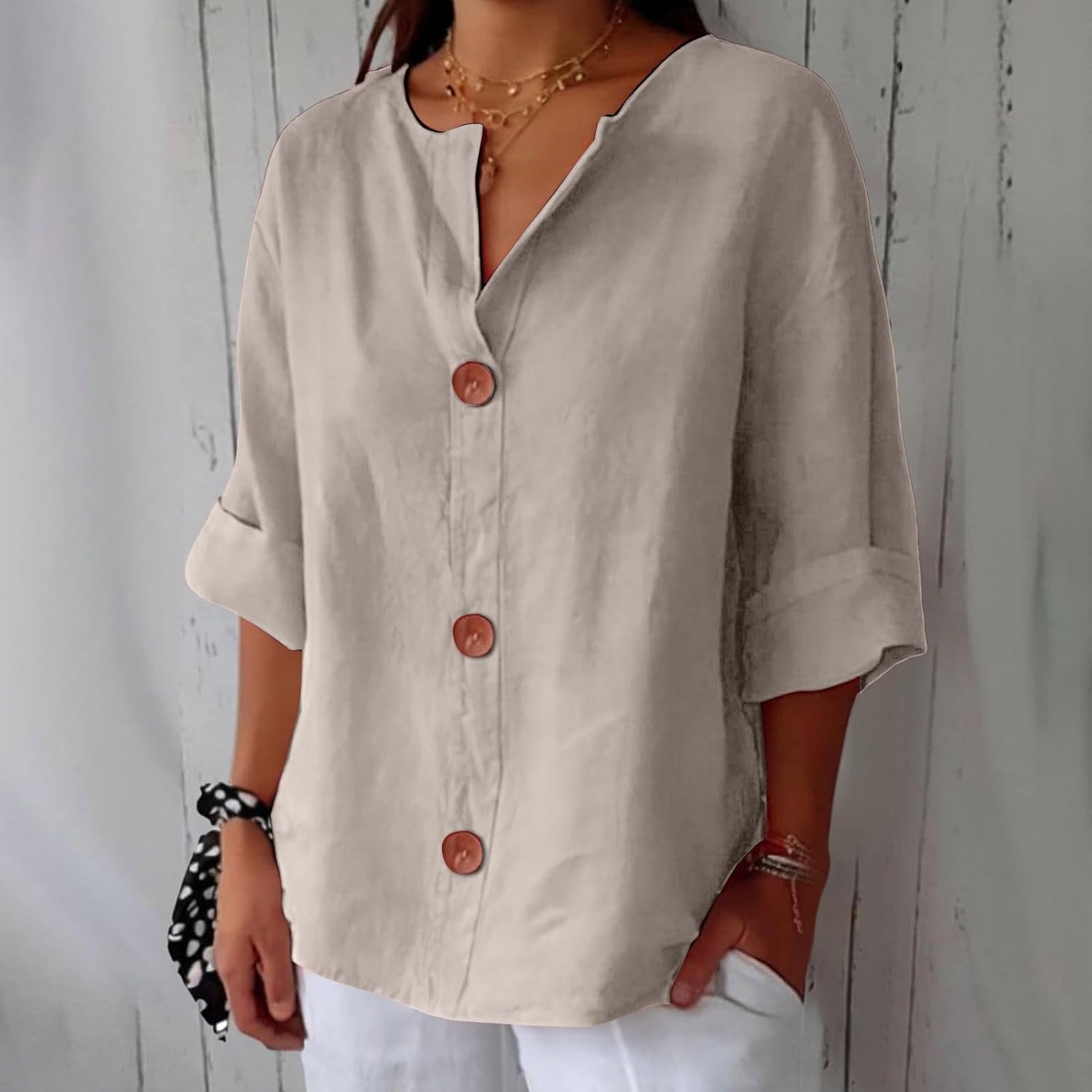 LuftLinn™ – Avslappet sommerbluse i lin