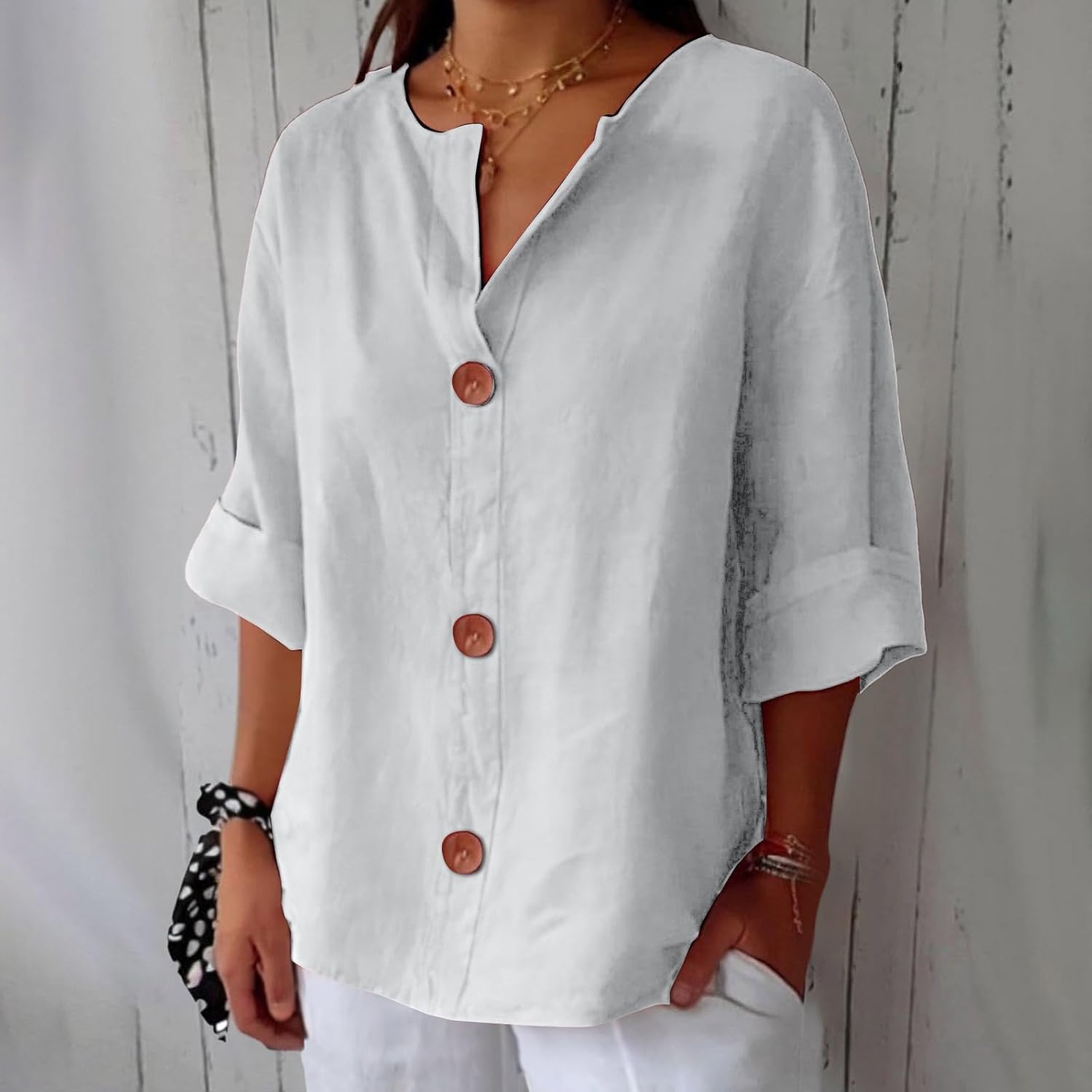 LuftLinn™ – Avslappet sommerbluse i lin