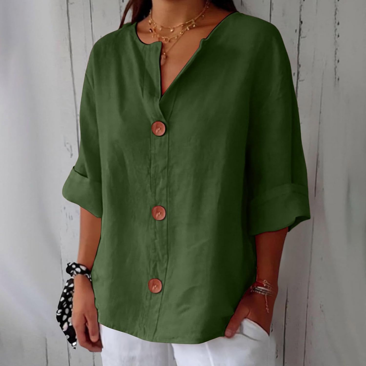 LuftLinn™ – Avslappet sommerbluse i lin