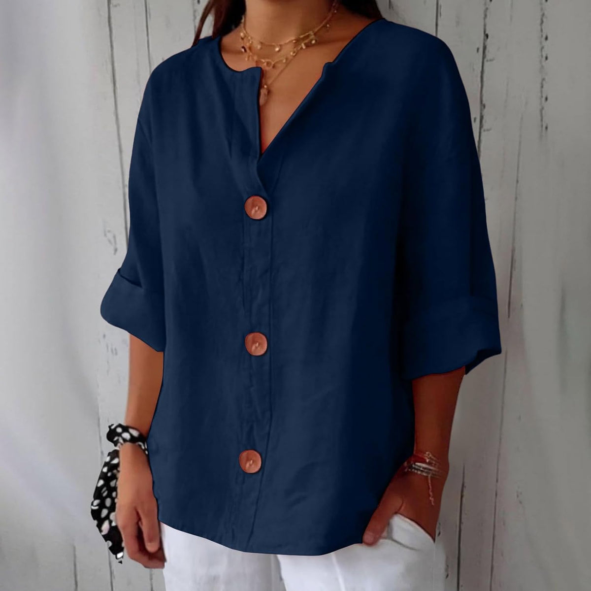 LuftLinn™ – Avslappet sommerbluse i lin