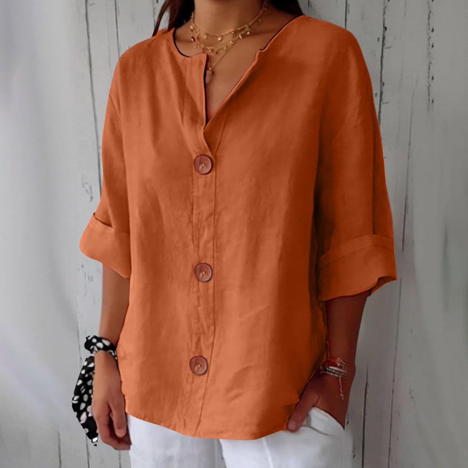 LuftLinn™ – Avslappet sommerbluse i lin