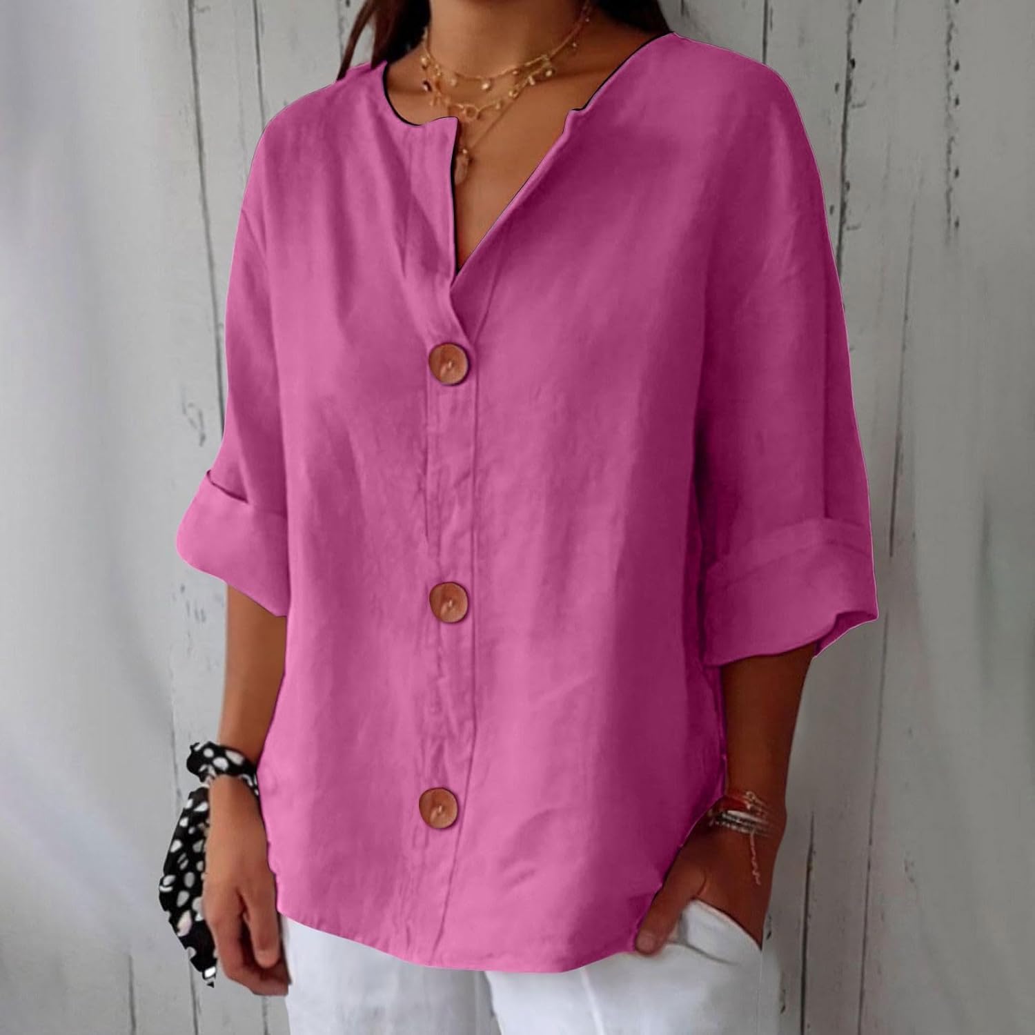 LuftLinn™ – Avslappet sommerbluse i lin