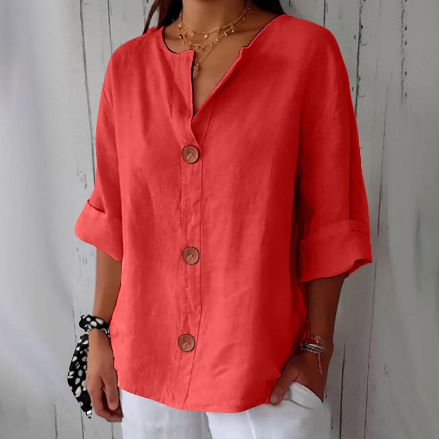 LuftLinn™ – Avslappet sommerbluse i lin