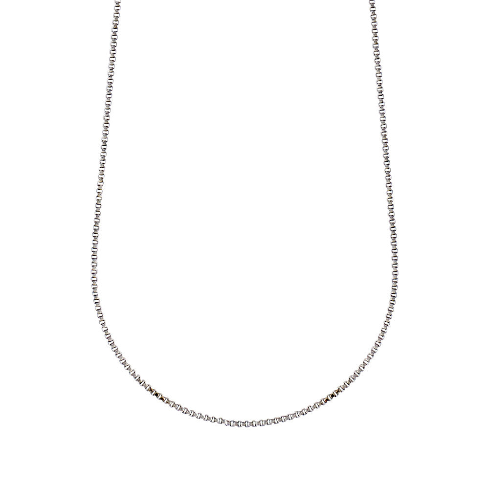 Collier NANCY 50 cm i sølvbelagt