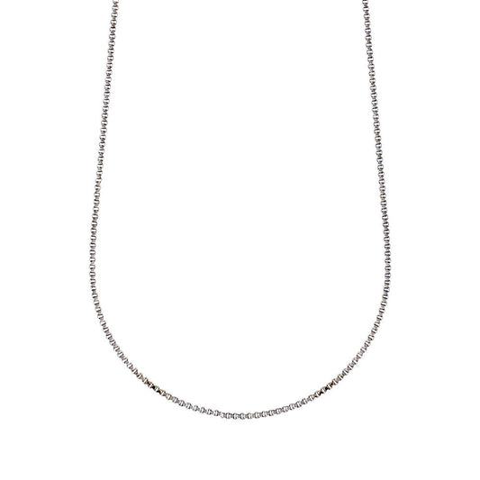 Collier NANCY 50 cm i sølvbelagt