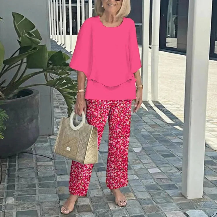 Geneviève | Elegant og trendy to-dels sett med mønster