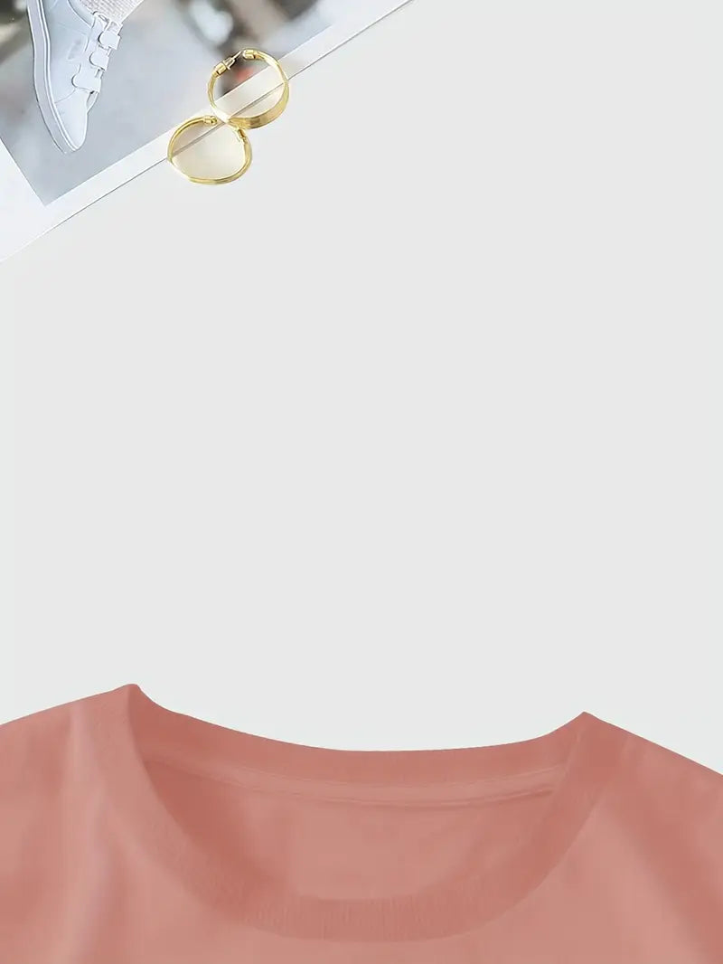 Aimilia - Elegant T-skjorte med Korte Ermer og Blomstertrykk