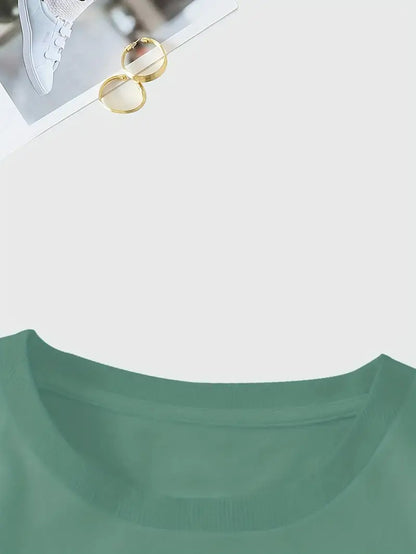 Aimilia - Elegant T-skjorte med Korte Ermer og Blomstertrykk