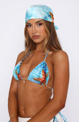 MARI – Skjerf i Coastal Treasure-print