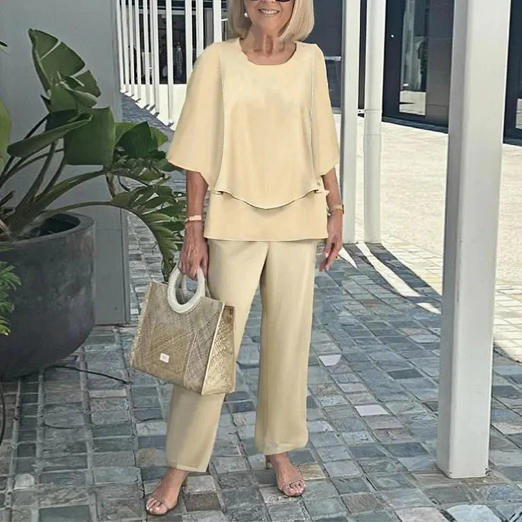 Geneviève | Elegant og trendy to-dels sett med mønster