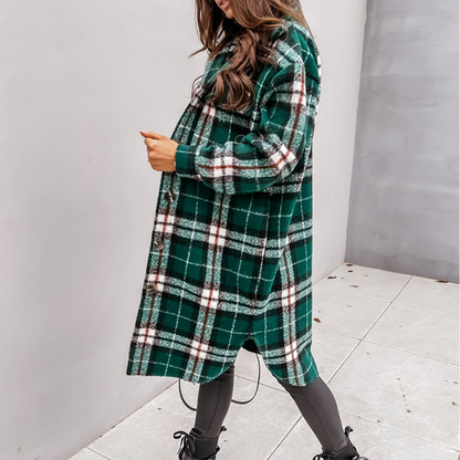 AOIFE - Rutete frakk for damer