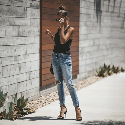 LISELOTTE - Kvinner rippede jeans