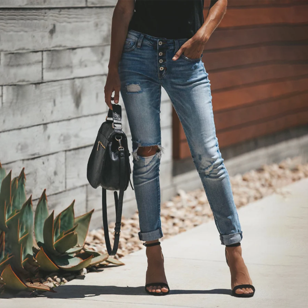 LISELOTTE - Kvinner rippede jeans