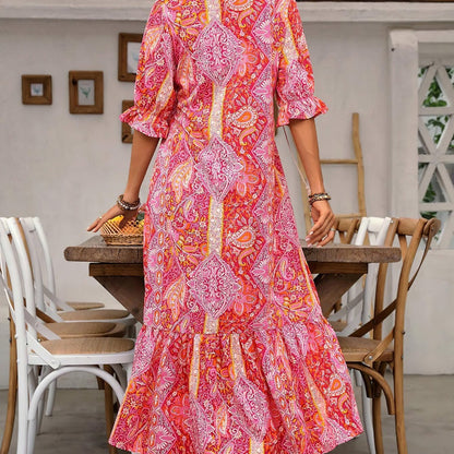 Réanna | Bohemsk sommerkjole med blomster