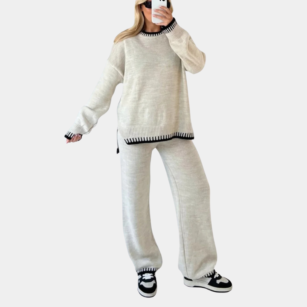 Eloisa - To-delt strikket sett for kvinner