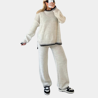 Eloisa - To-delt strikket sett for kvinner