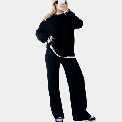 Eloisa - To-delt strikket sett for kvinner