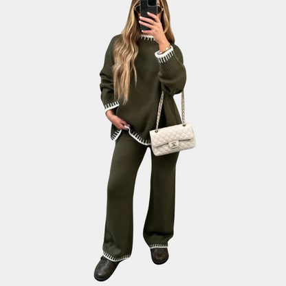 Eloisa - To-delt strikket sett for kvinner