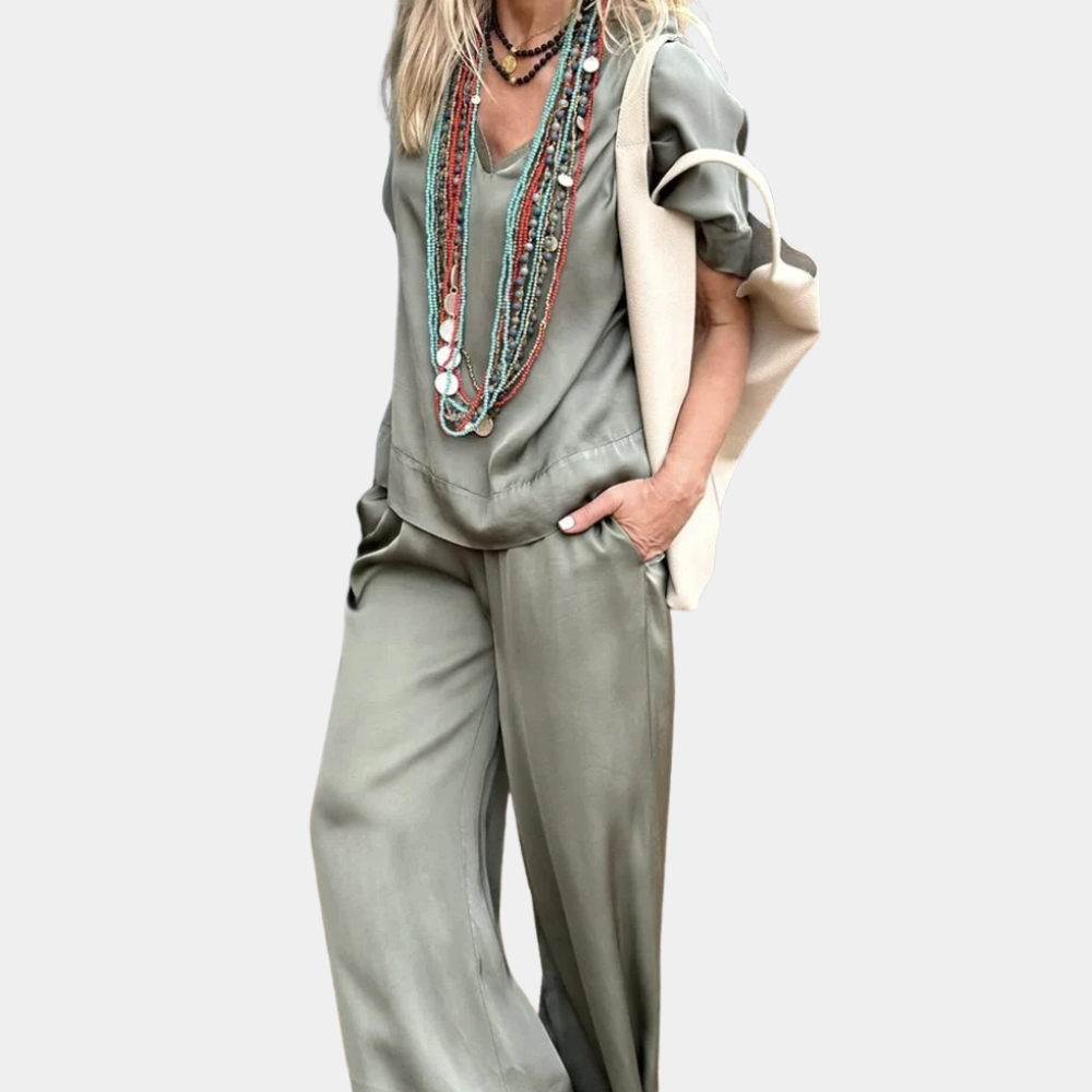 Veronika - Elegant sommerensemble i 2 deler for kvinner