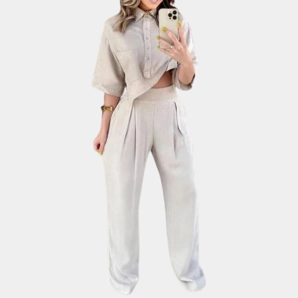 Vija - Avslappet ensemble for kvinner i 2 deler til sommeren