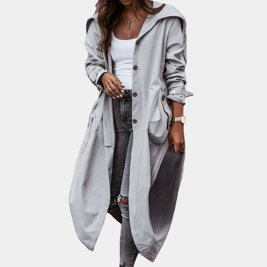 Trendy lang kåpe for kvinner