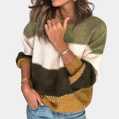 Claire - Elegant stripete genser for kvinner