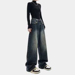 Kateryna - Avslappede baggy jeans for kvinner
