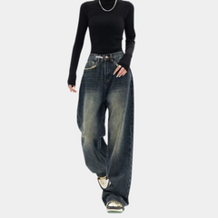 Kateryna - Avslappede baggy jeans for kvinner