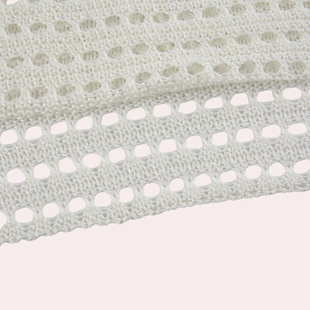 Moderne kort strikket topp for kvinner