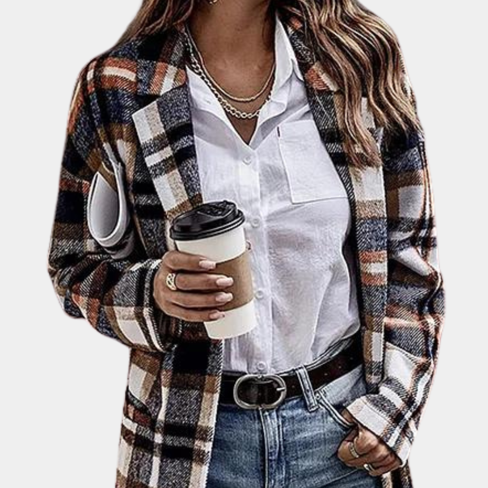 Lang rutete frakk Terenia for kvinner