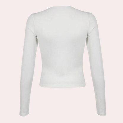 Klassisk Sommerbluse med Lange Ermer for Kvinner