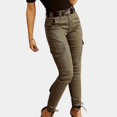 Casual cargo-jeans for damer