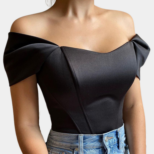 Elegant off-shoulder sommertopp for kvinner