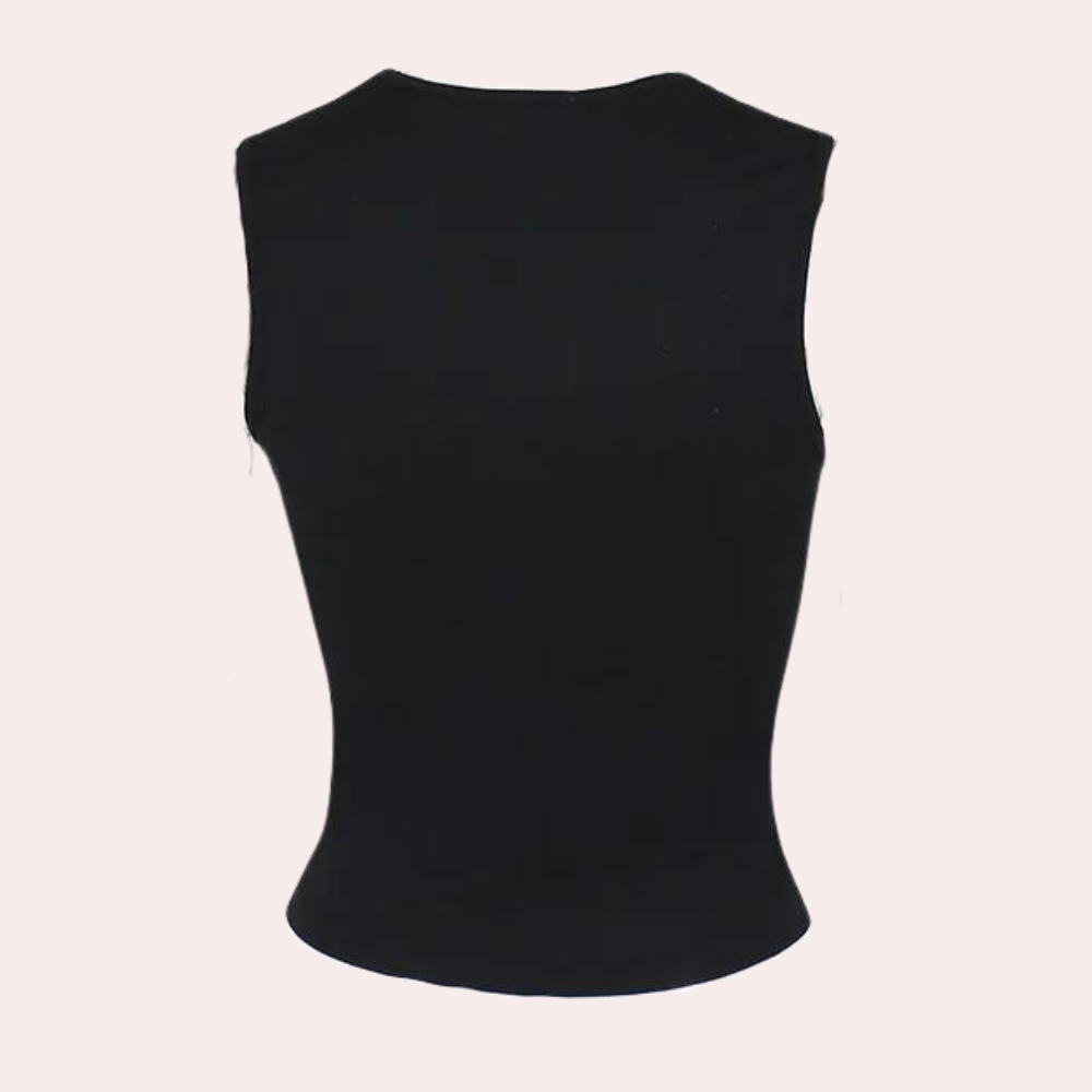 Klassisk Sommertop med Sløyfe for Kvinner