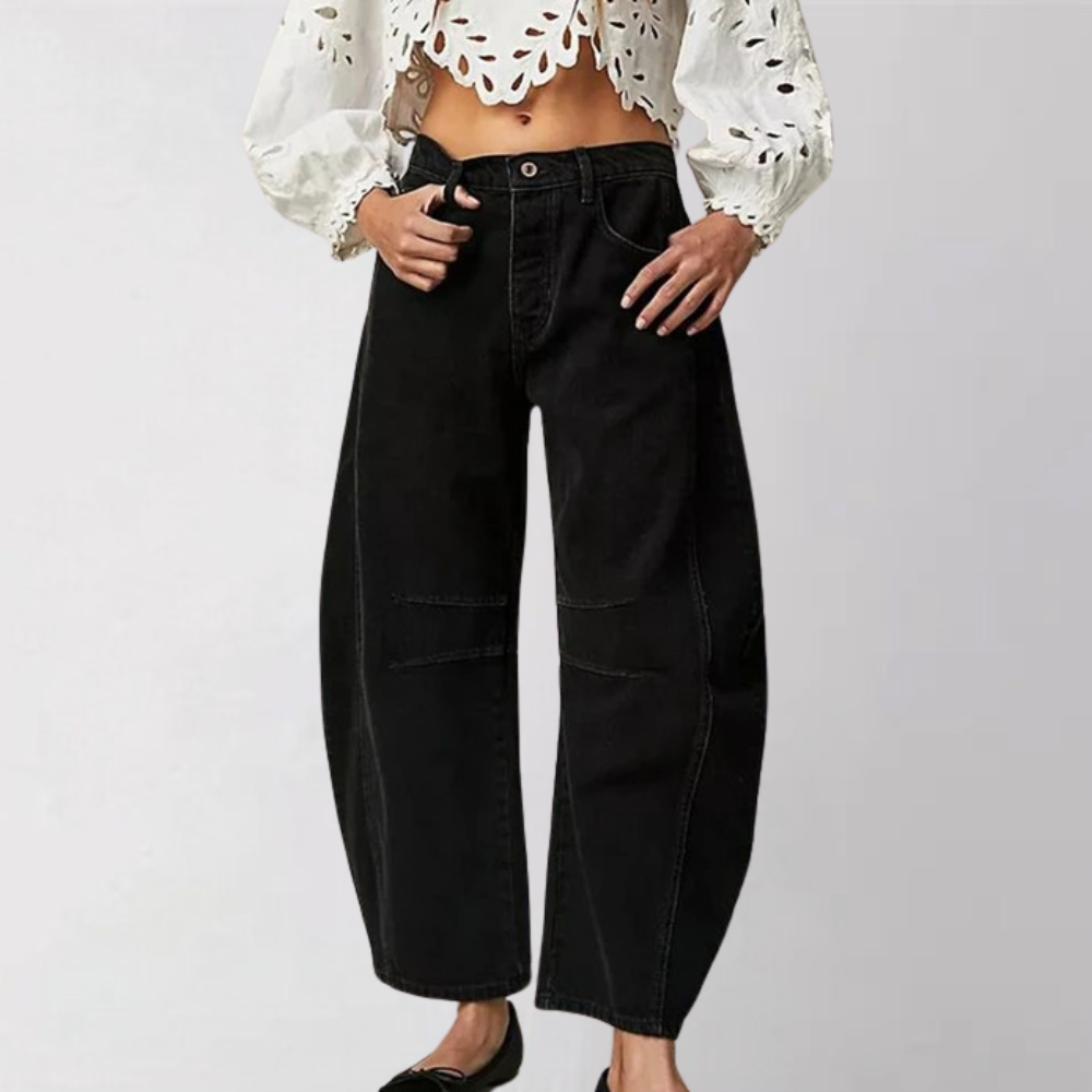 Trendy vide jeans for kvinner