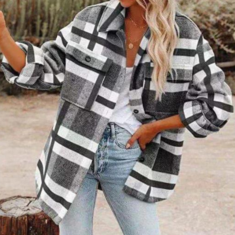 Florentina - Moderne rutete kjole for kvinner