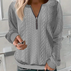 Anoushka - Trendy teksturert genser for kvinner