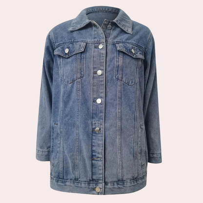 Elizabeth - Vinterjakke i denim til dame