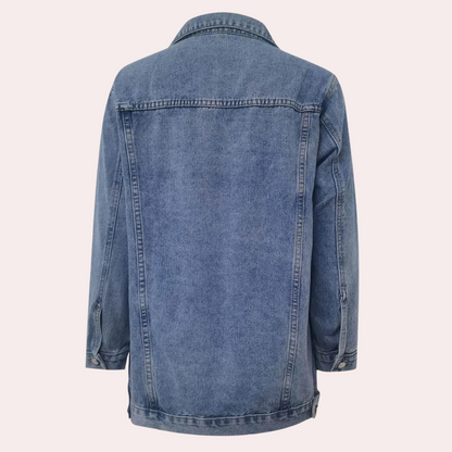 Elizabeth - Vinterjakke i denim til dame