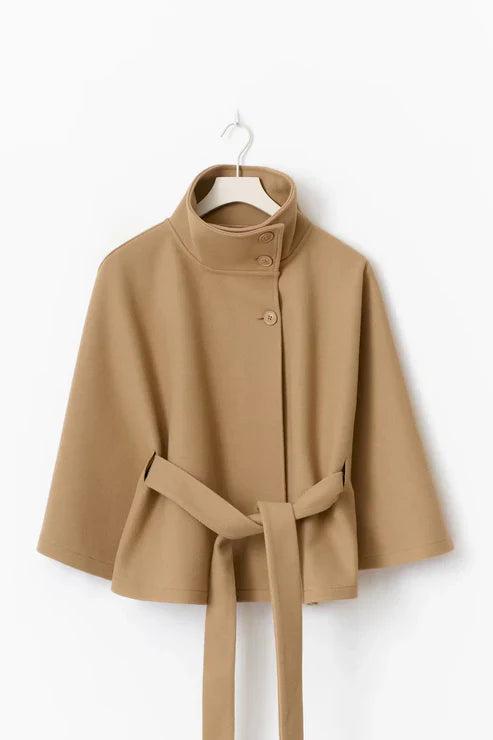 Elegant og Minimalistisk Kåpe-Cape
