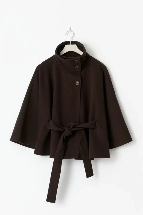 Elegant og Minimalistisk Kåpe-Cape