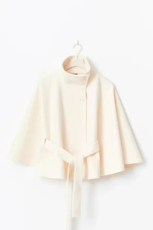 Elegant og Minimalistisk Kåpe-Cape