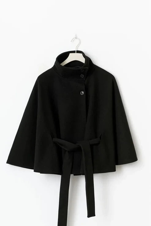 Elegant og Minimalistisk Kåpe-Cape