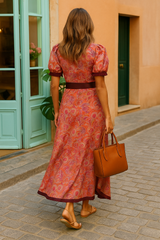 Aurora – Vestido Maxi Rosa Palo