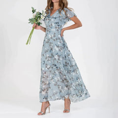 GABRIELLE - Stilig blomsterkjole