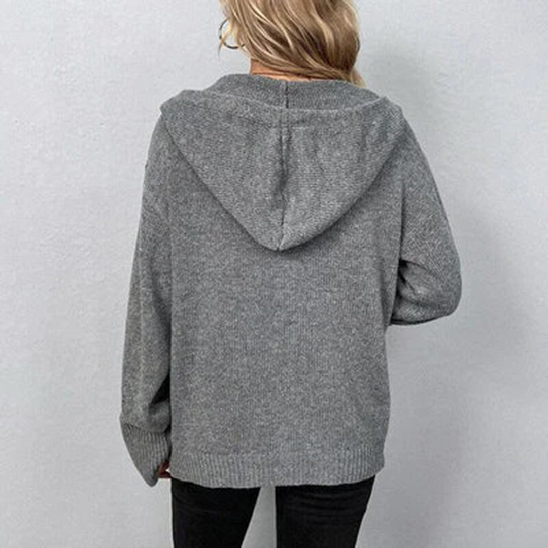 FILIPPA - Komfortabel cardigan med hette