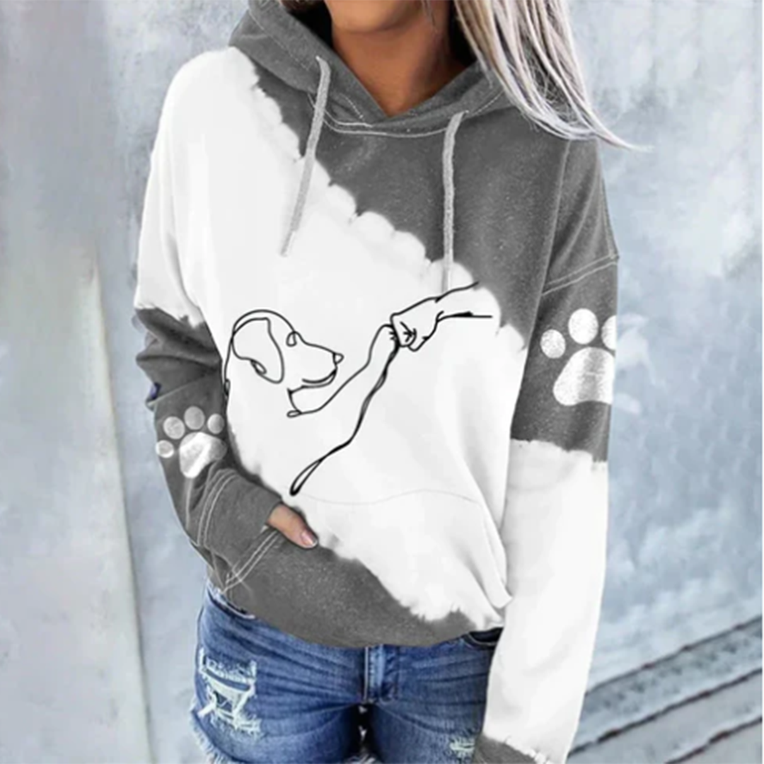 ROSAMUND - Trendy hettegenser med hundemotiv